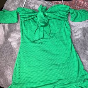 Green Sexy Off The Shoulder Romper